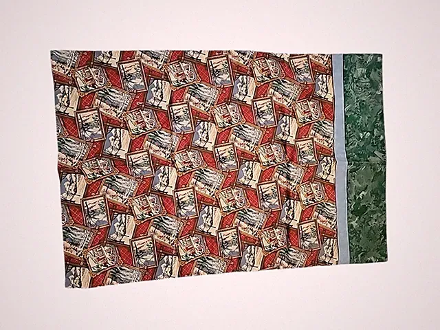 Handcrafted Standard Christmas Pillowcase New Winter Scene