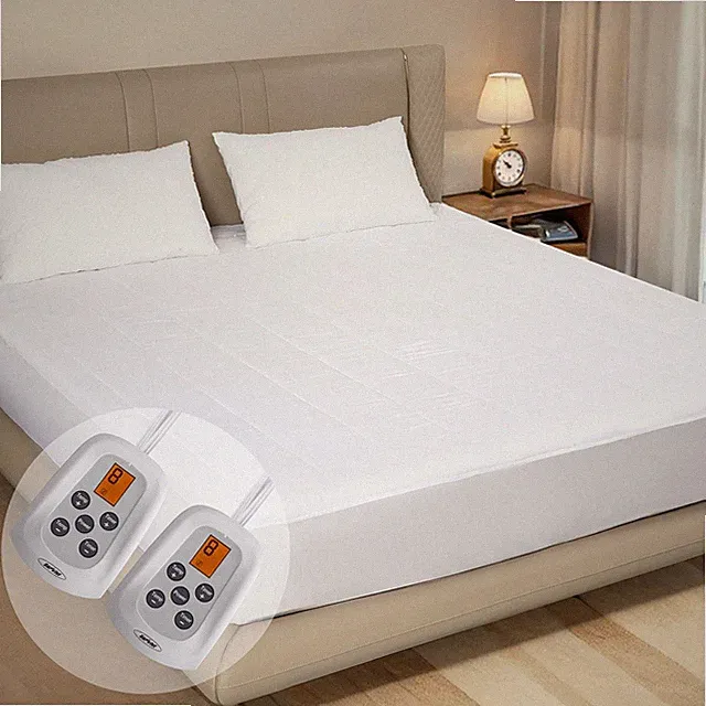 King Size Heated Mattress, Bed Mattress Pad with 12-Hour Timer & 10 Heat Sett...