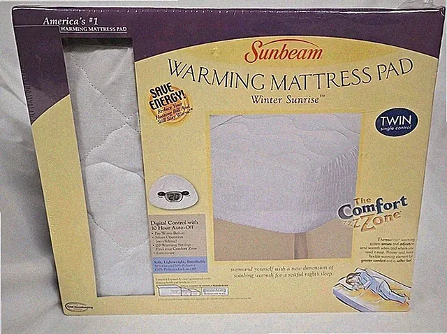Sunbeam Warming Mattress Pad Winter Sunrise Twin Single Control The Confort Zone