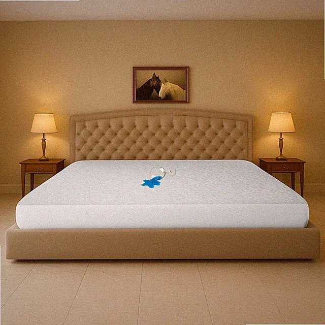 Waterproof Alaskan King 108" x 108" Extra Large Bed Mattress Pad Cover, 15" D.