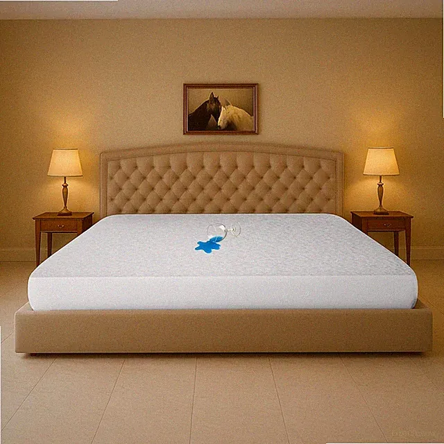 Waterproof Alaskan King 108" X 108" Extra Large Bed Mattress Pad Cover, 15" Deep