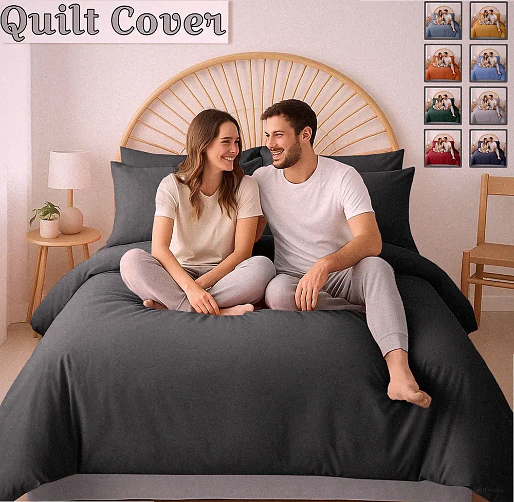 Winter Warm Duvet Quilt Cover Bedding Set Ultra Soft Reversible Comforter Covers